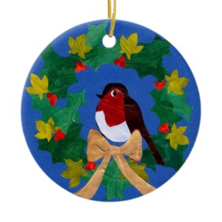 Robin Redbreast Christmas Ornament ornament