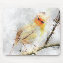 Robin Redbreast Mouse Pads