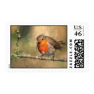 Robin Redbreast Postage stamp