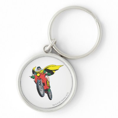 Robin Rides 2 keychains