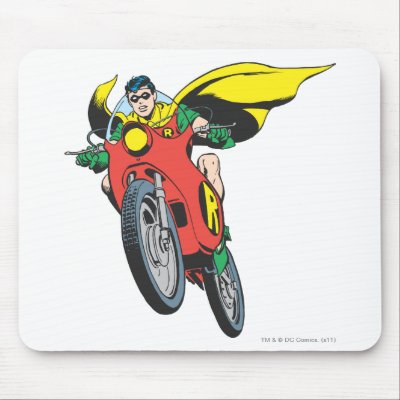 Robin Rides 2 mousepads