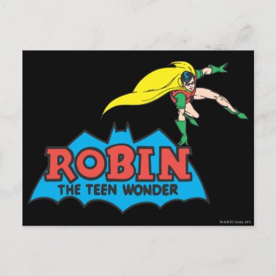 Robin The Teen Wonder postcards