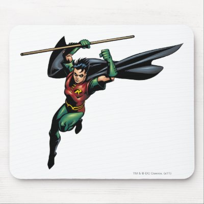 Robin with Staff - Leaps mousepads