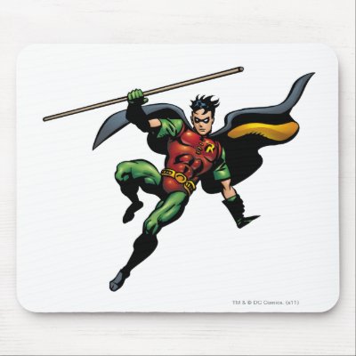 Robin with Staff mousepads