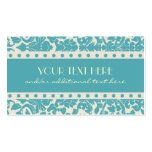 Robin's Egg Blue Damask Business Cards