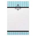 Robin's Egg Blue Flourish stationery by trennea Robin's Egg Blue Flourish stationery