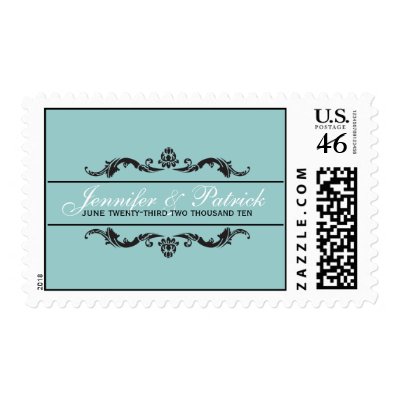 Robin&#39;s Egg Flourish Postage