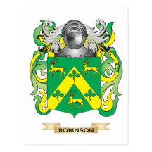 Robinson Coat of Arms (Family Crest) Postcards