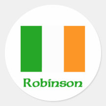 Robinson Irish Flag Sticker