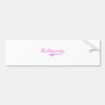 Robinson Last Name Classic Style Bumper Sticker