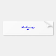 Robinson Surname Classic Style Bumper Stickers