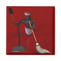 Robo Clean 2 Magnet by MDKgraphics Robo Clean 2 Magnet