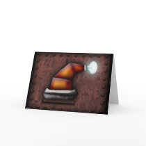 Robo-Santa Hat, greeting card by kasei_lee Robo-Santa Hat, greeting card