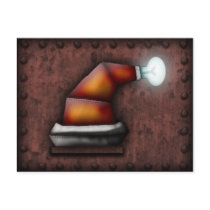 Robo-Santa Hat, postcard