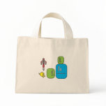 robo squares canvas bag