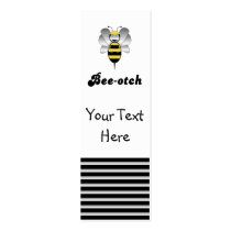 Robobee Bumble Bee Bee-otch Bookmark business cards by bugspot Robobee Bumble Bee Bee-otch Bookmark business cards