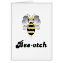 Robobee Bumble Bee Bee-otch Greeting Card