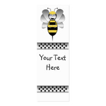 Robobee Bumble Bee Bookmark business cards by bugspot Robobee Bumble Bee Bookmark business cards