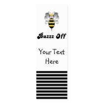 Robobee Bumble Bee Buzz Off Bookmark business cards