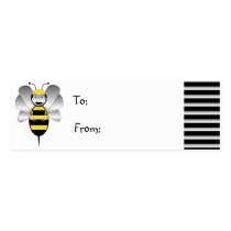 Robobee Bumble Bee Gift Tag business cards by bugspot Robobee Bumble Bee Gift Tag business cards