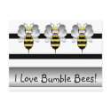 Robobee Bumble Bee Postcard