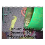 Roborovski 2011 calendar