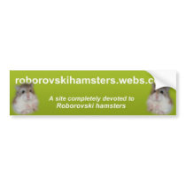 Roborovskihamsters banner - Bumper Sticker