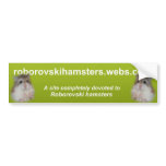 Roborovskihamsters banner - Bumper Sticker