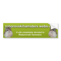 Roborovskihamsters - Bumper sticker 2 bumper stickers by roborovskihamsters Roborovskihamsters - Bumper sticker 2 bumper stickers