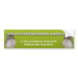 Roborovskihamsters - Bumper sticker 2