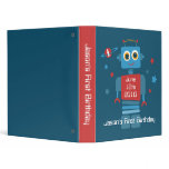 Robot 1st Birthday Keepsake Photo Binder