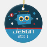 Robot 1st Birthday Personalized Ornament