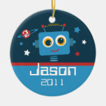 Robot 2nd Birthday Personalized Ornament
