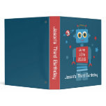 Robot 3rd Birthday Keepsake Photo Binder
