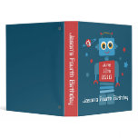 Robot 5th Birthday Keepsake Photo Binder