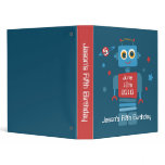 Robot 5th Birthday Keepsake Photo Binder