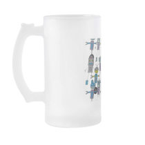 Robot Army Frosted Mug by katetapley Robot Army Frosted Mug