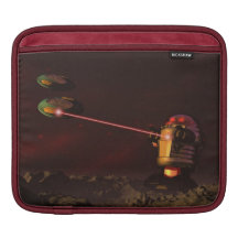 Robot Attack 2 iPad Sleeves
