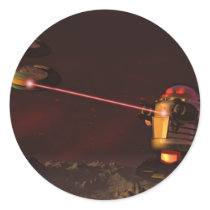 Robot Attack 2 Sticker