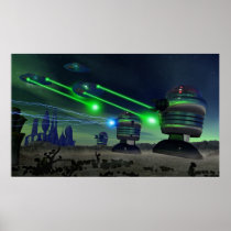 Robot Attack Poster