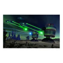 Robot Attack Poster posters