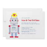 Robot Baby Shower Invitations, 5x7