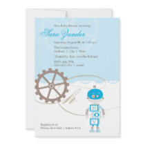 Robot Baby Shower Invitations  |  Boy