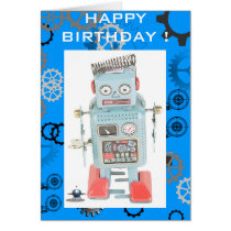 RoBoT Birthday Card cards