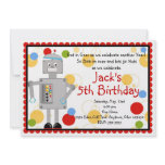 Robot  Birthday Invitation