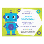 Robot Birthday Invitation