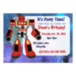 Robot Birthday Invitation
