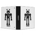 Robot - Black and White (1.5in) binders