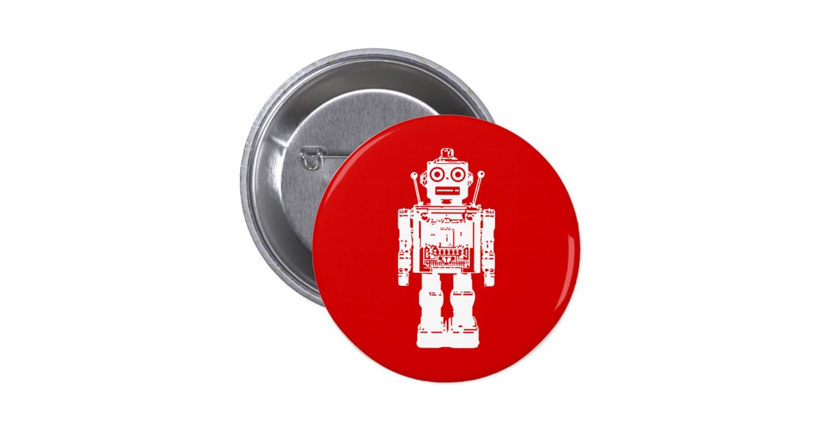 Robot Button | Zazzle
