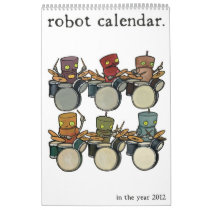 robot calendar. 2012
